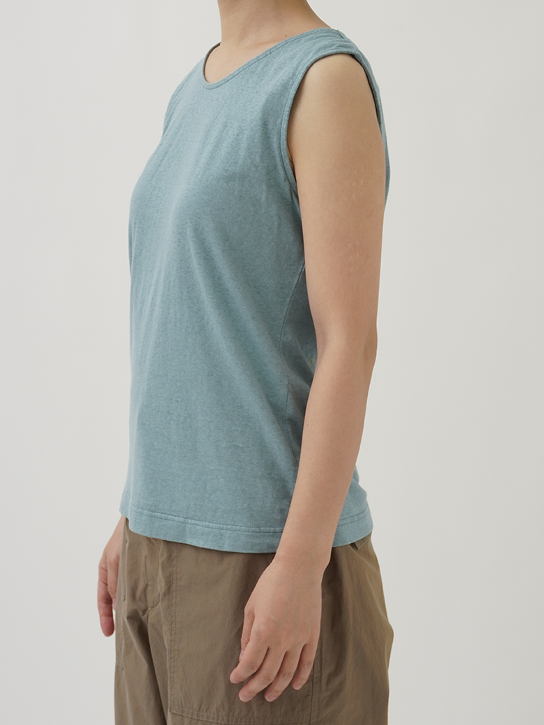 30／－ラフィ天竺 製品染タンクトップ