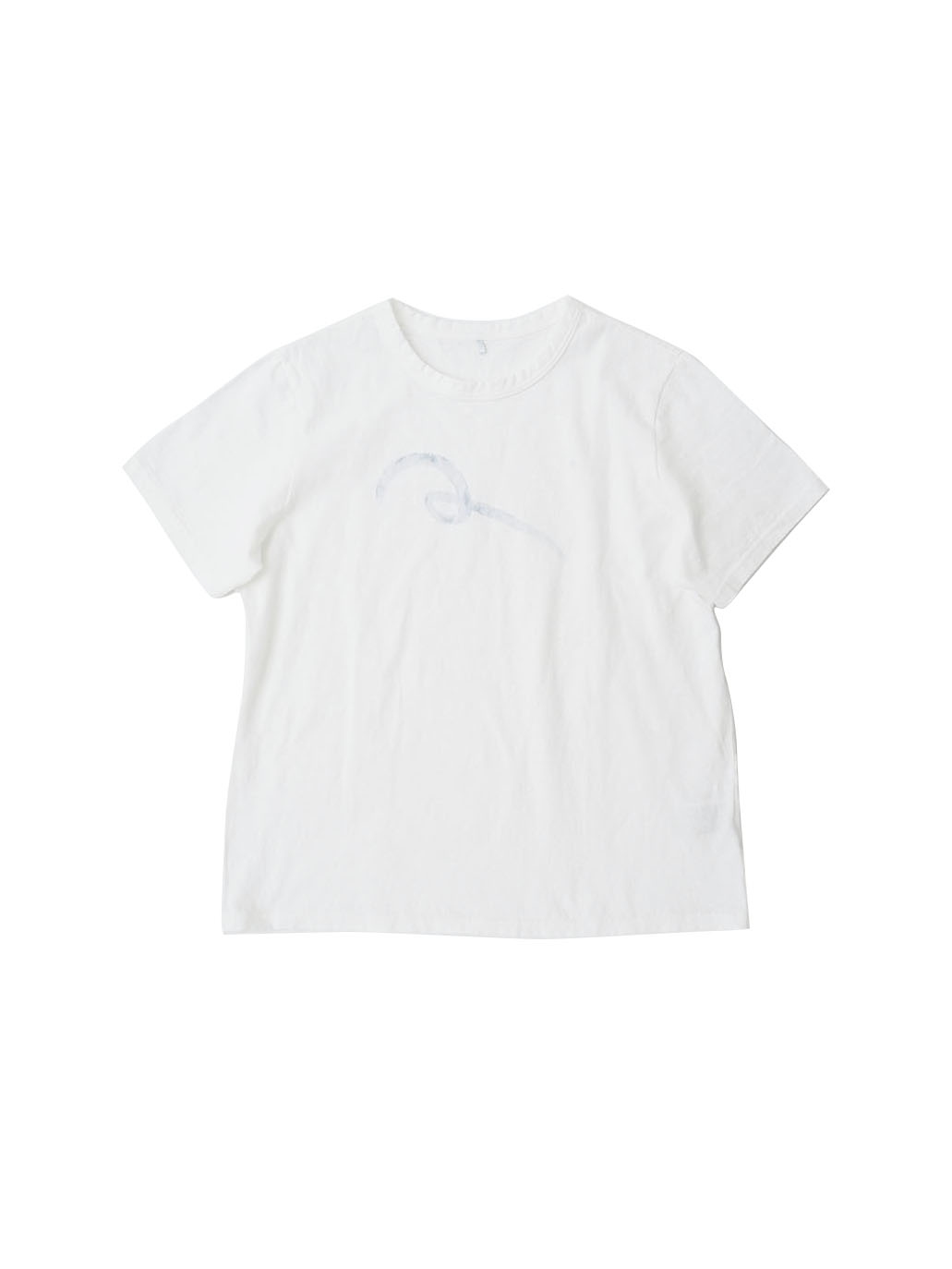 今季パラスパレス　ラフィ天竺夏の吹寄せ柄プリントＴシャツホワイトサイズ2 今季パラスパレス ラフィ天竺夏の吹寄せ柄プリントTシャツ