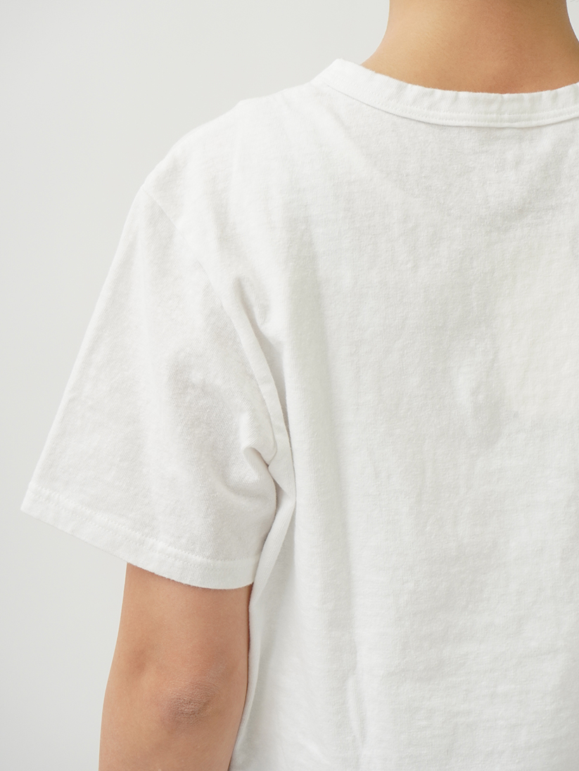 19／－ラフィ天竺よこよこP．プリントTシャツ