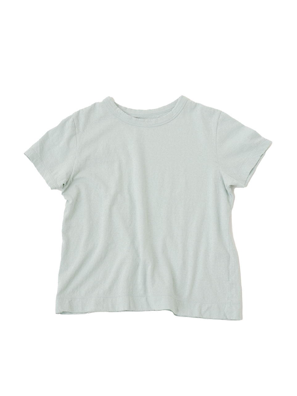 30／－ラフィ天竺 製品染半袖Tシャツ