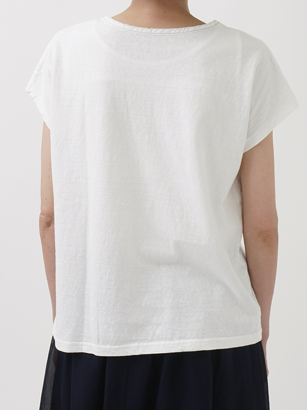 ★STONE ★マリーナ 半袖 Tシャツ NieA_7 × messa store】母船遠望Tシャツ-SAND KHAKI- | me