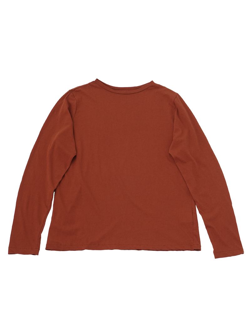 【美品】MACHATT コットンリブニット（レッド） 50／1ピマMVSハイウェット天竺 モック襟プルオーバー