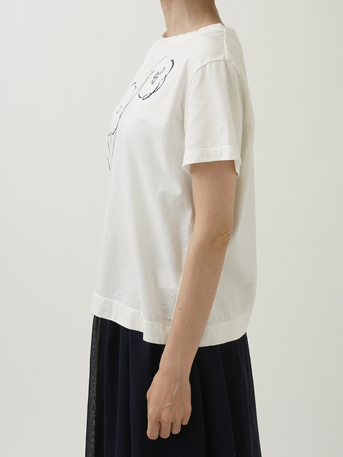 【美品】ENFOLD ソフト天竺 デコラティブ Tシャツ フリル M ENFOLD(エンフォルド)｜ソフト天竺 リボンモチーフTシャツ