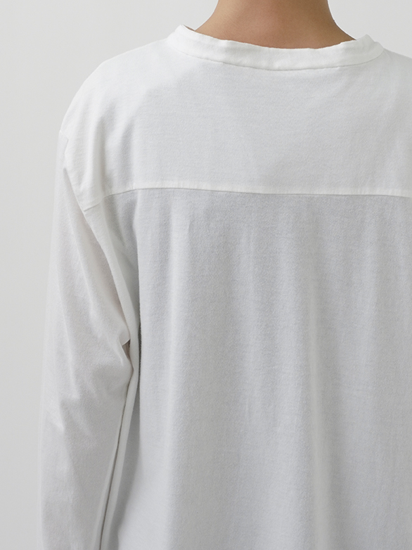 Classic Of Windows ヘンリーネックTシャツ ホワイト 30／－ナチュラルソフト天竺 ヘンリーネックTシャツ