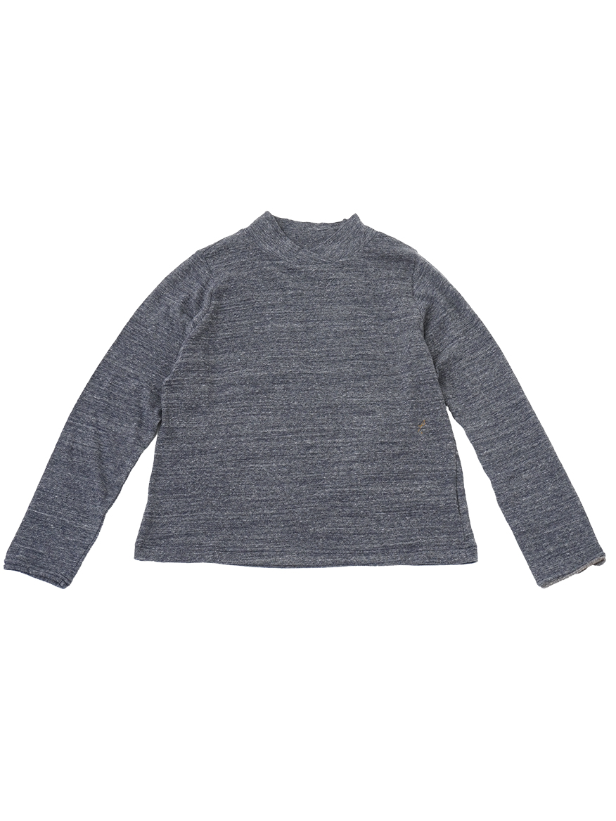 19／－ラフィウールガーゼ天竺 重ねタートルネックプルオーバー