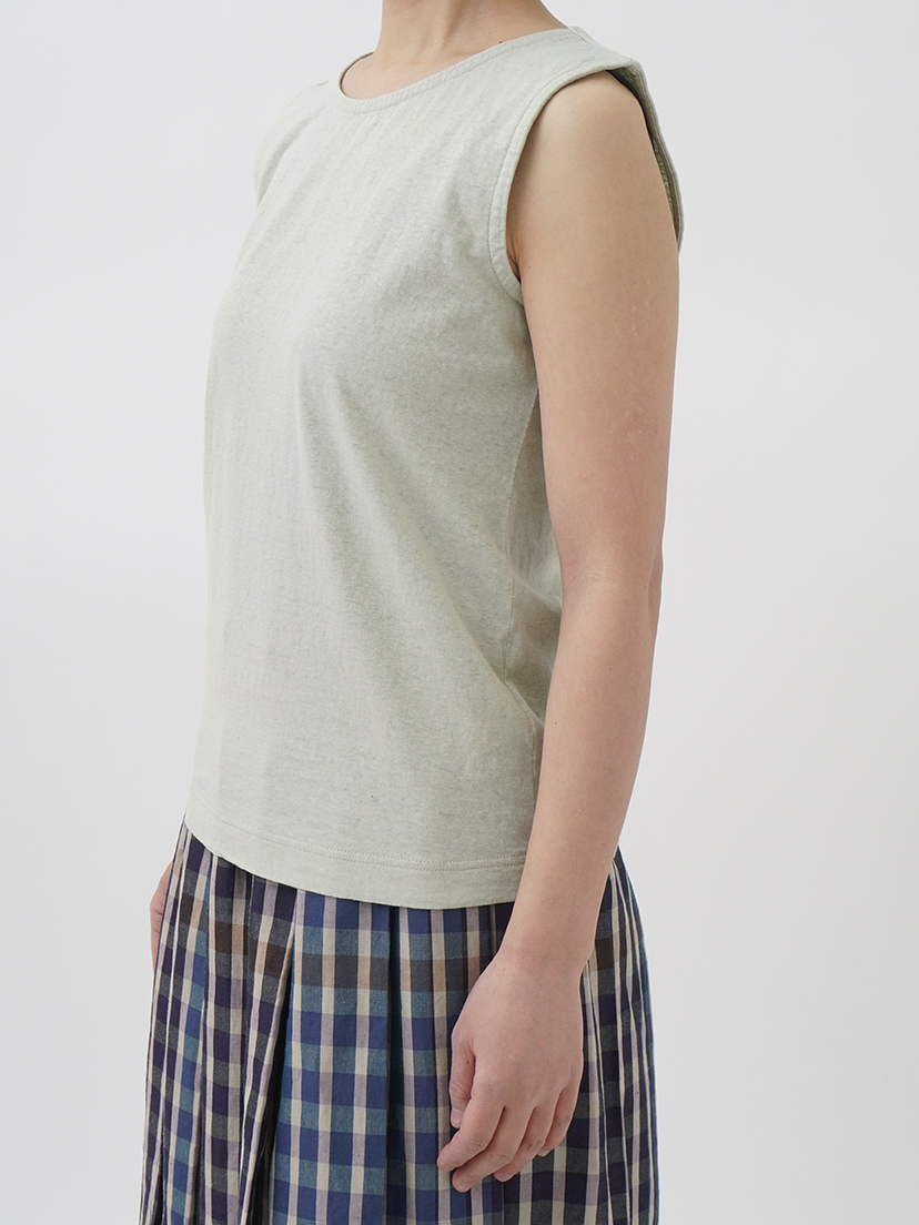 30／－ラフィ天竺 製品染タンクトップ