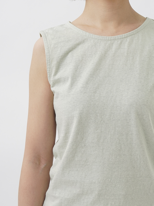 30／－ラフィ天竺 製品染タンクトップ