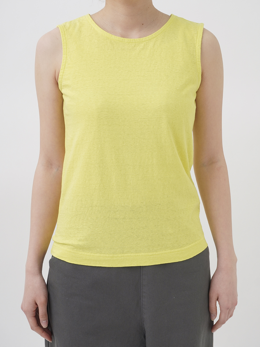 30／－ラフィ天竺 製品染タンクトップ