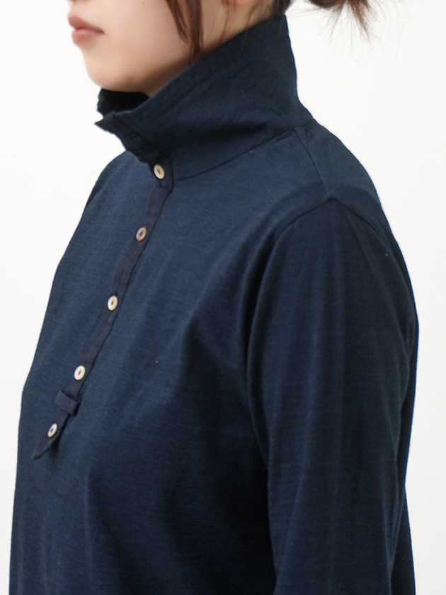 4588さま2051 40／－ID天竺×38．5／－IDガーゼ スタンド襟プルオーバー