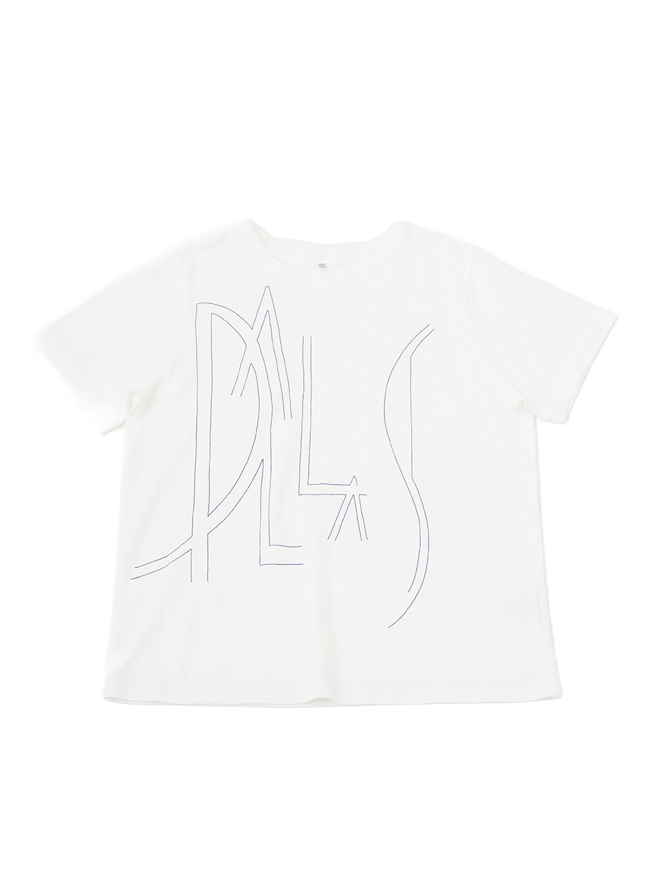 １９／－ラフィ天竺　おおきなロゴプリントＴシャツ