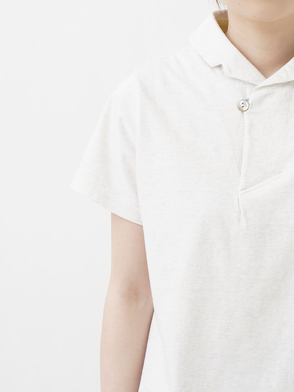 Pal'las Palace ラフィトップ天竺　ノッチ襟シャツ 25／－ラフィトップ天竺 ノッチ襟シャツ