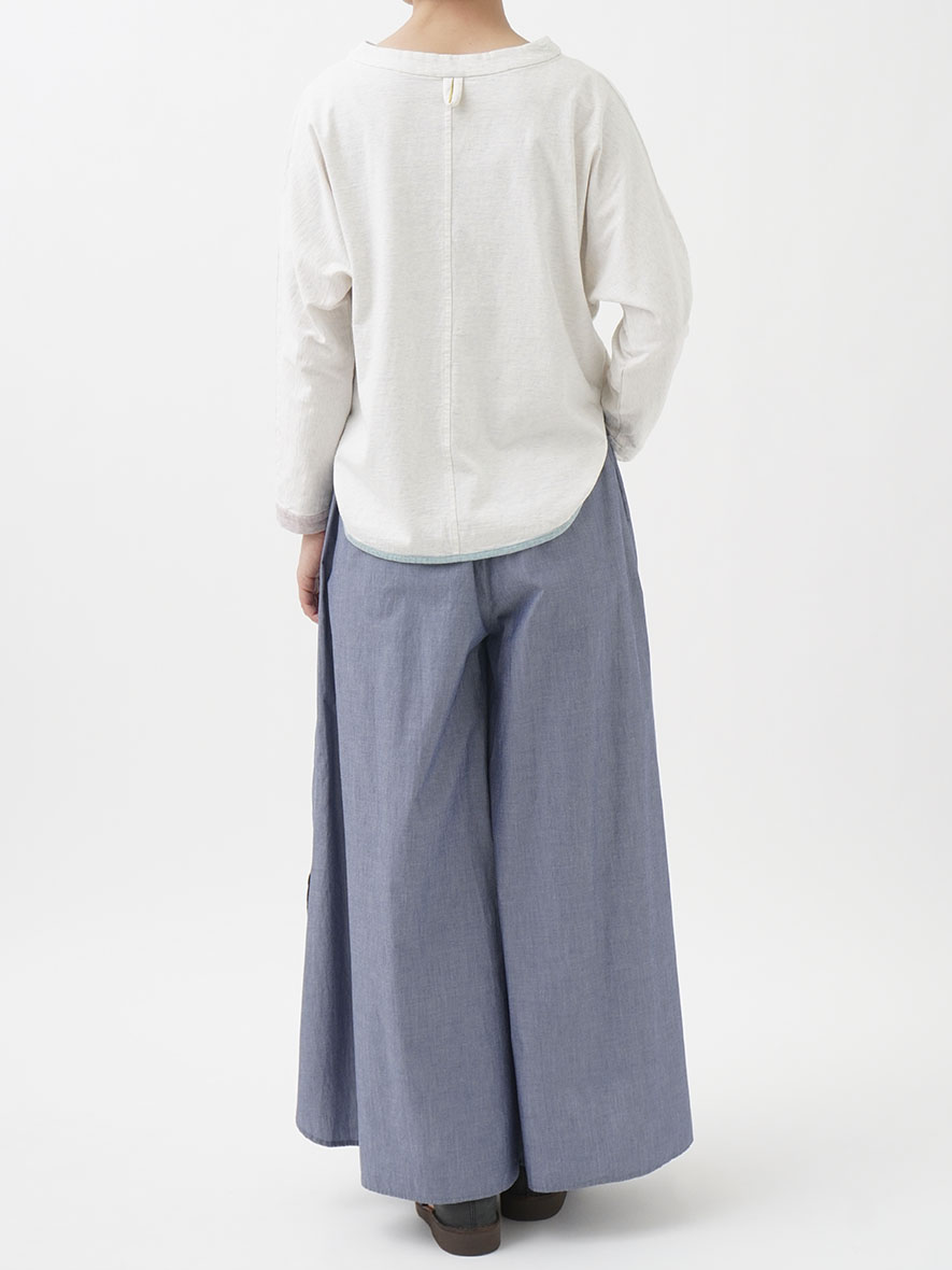25／－ラフィトップ天竺 ヘンリー風プルオーバー