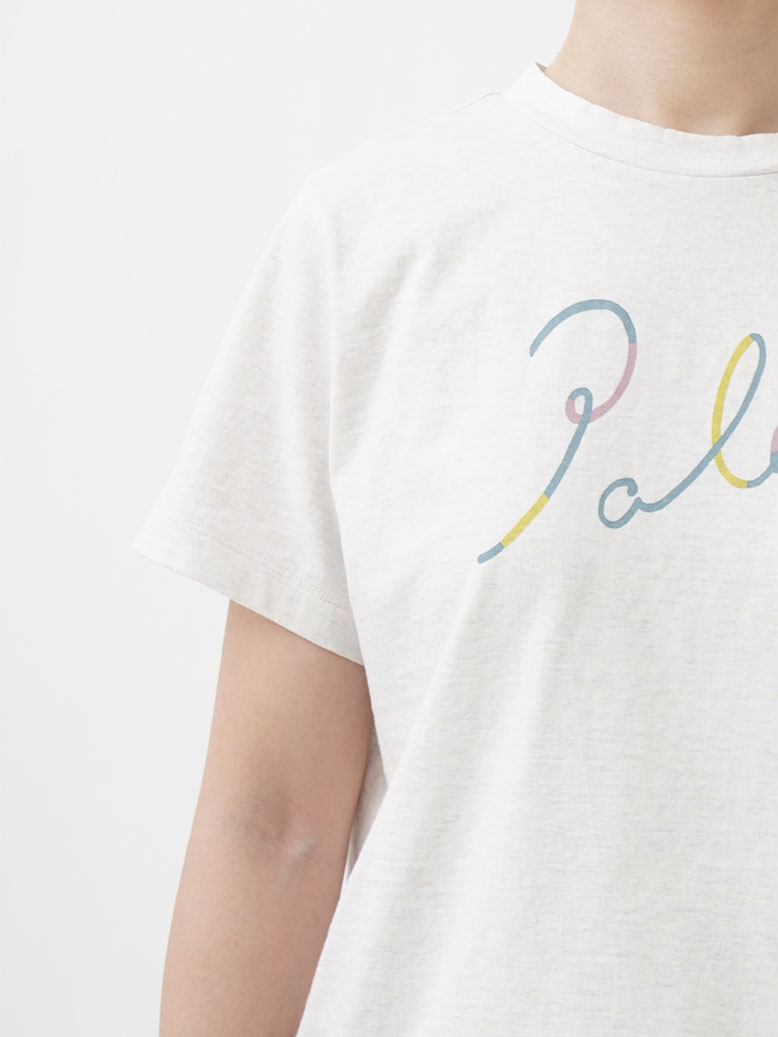 25/-ラフィトップ天竺 いろどりロゴプリントTシャツ 25/-ラフィトップ天竺 いろどりロゴプリントTシャツ
