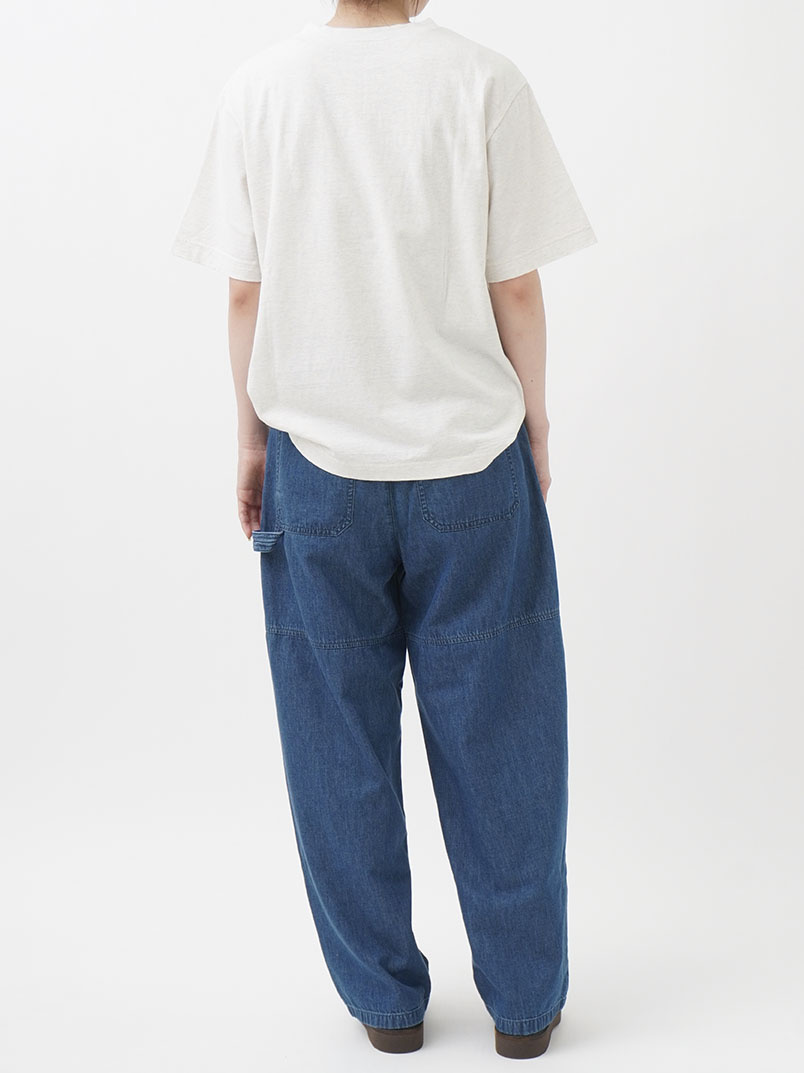 25／－ラフィトップ天竺 綿の花柄プリントTシャツ