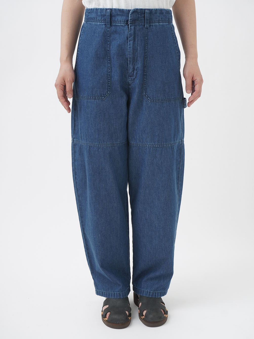 美品　パラスパレス　デニムジャケット　インディゴ　ムラ糸ダンガリー　完売品 20／－ムラ糸ダンガリー ペインターカーブパンツ