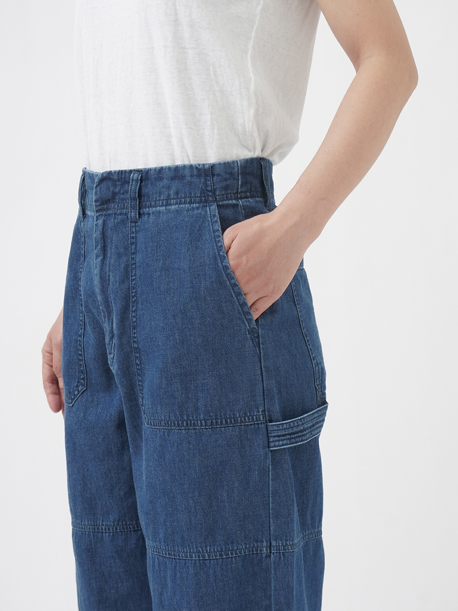 20／－ムラ糸ダンガリー ペインターカーブパンツ