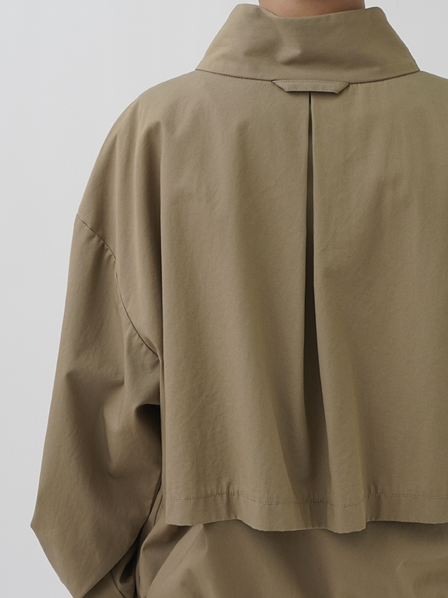 40／2強撚ウェザー スタンド襟ジップブルゾン