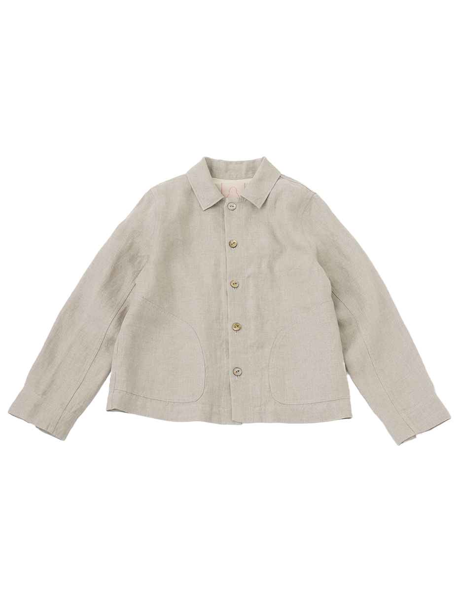 ４０／１リネンツイル　オーバーブルゾン