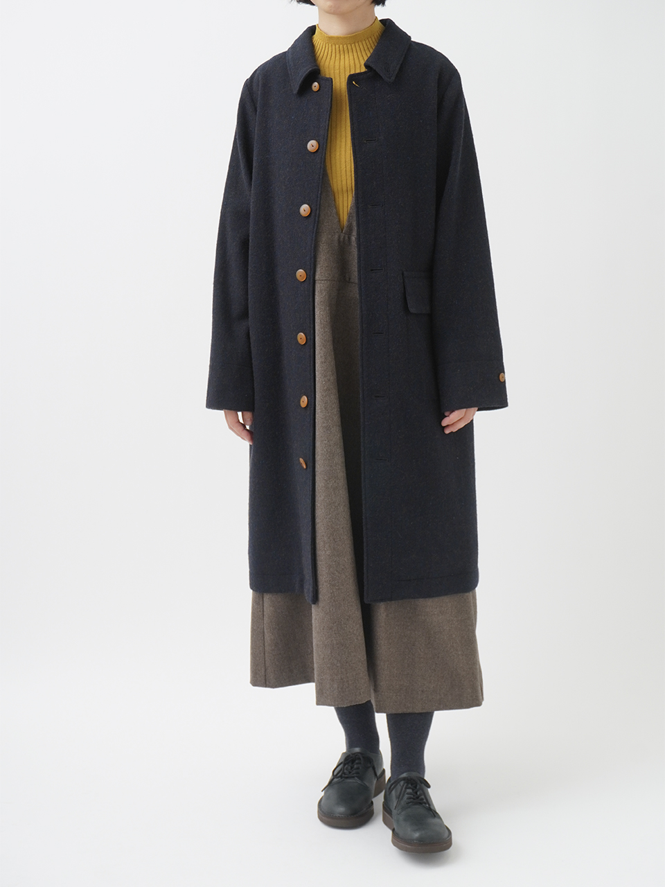 ソフトローモンド ステン襟コート