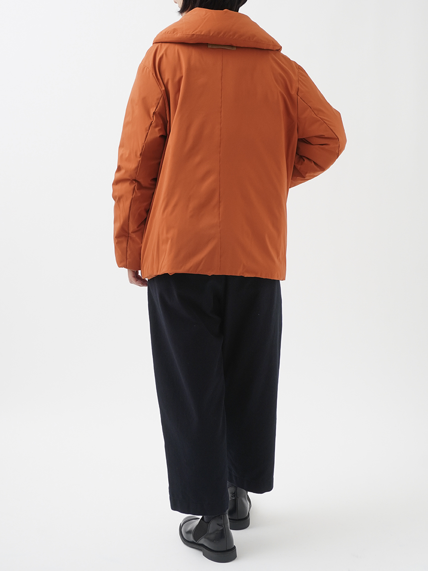 ダウン2通りショール襟ショートコート