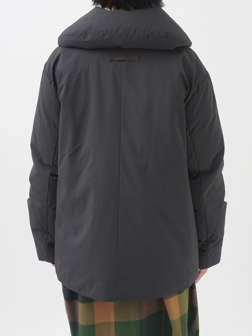 ダウン2通りショール襟ショートコート