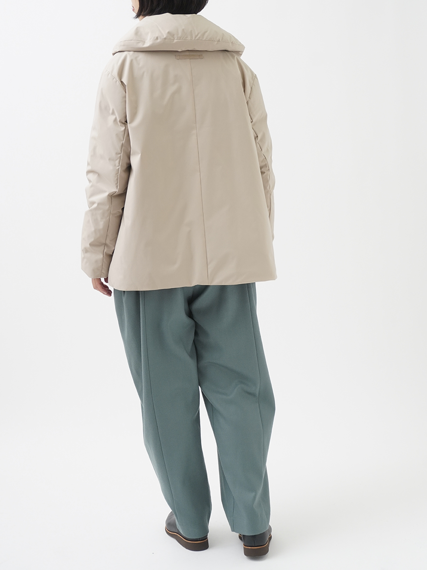 ダウン2通りショール襟ショートコート