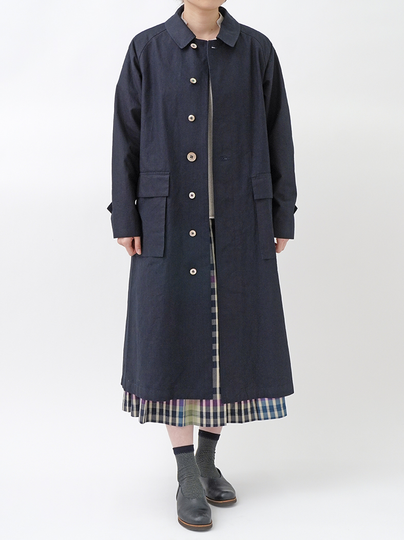 38．5／－×16／－インディゴウェザー バルマカーンコート