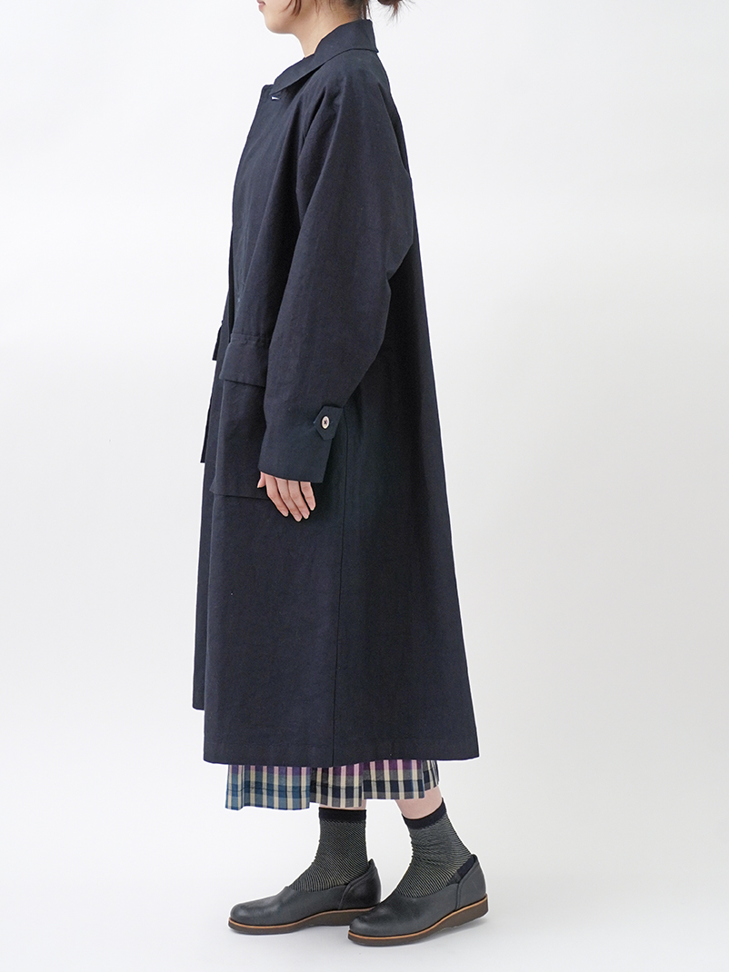 38．5／－×16／－インディゴウェザー バルマカーンコート