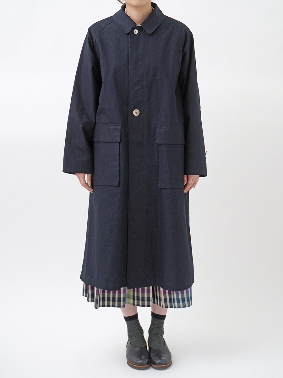 38．5／－×16／－インディゴウェザー バルマカーンコート