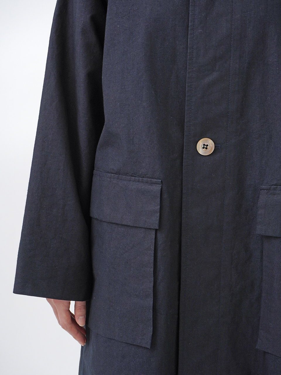 38．5／－×16／－インディゴウェザー バルマカーンコート