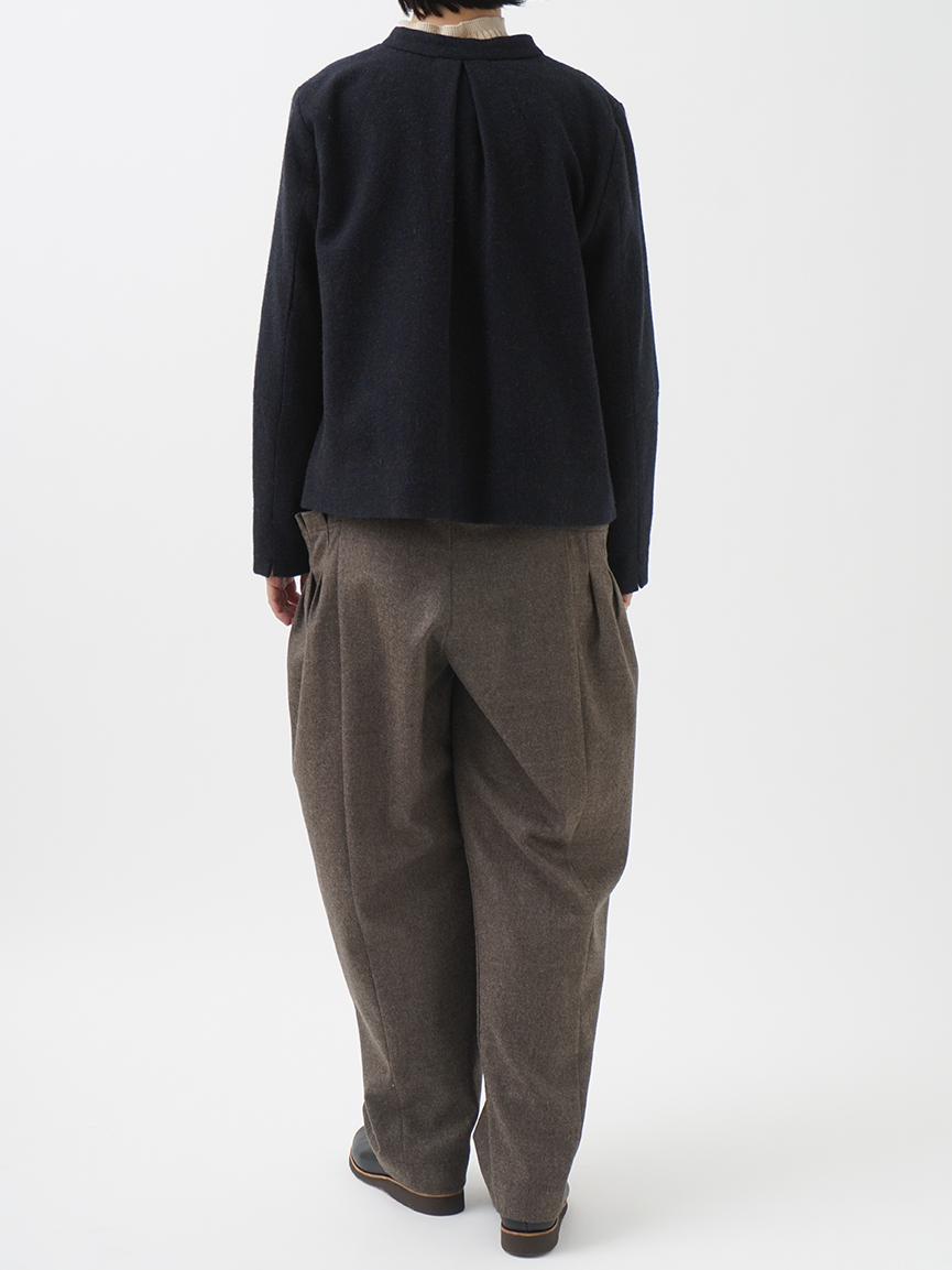 ソフトローモンド スタンド襟ジャケット