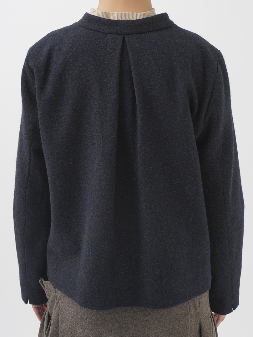 ソフトローモンド スタンド襟ジャケット