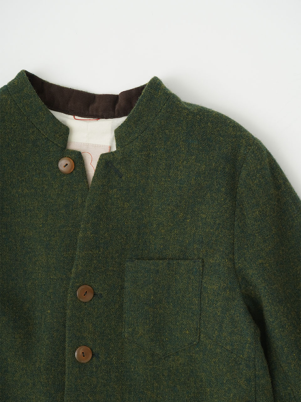 ソフトローモンド スタンド襟ジャケット