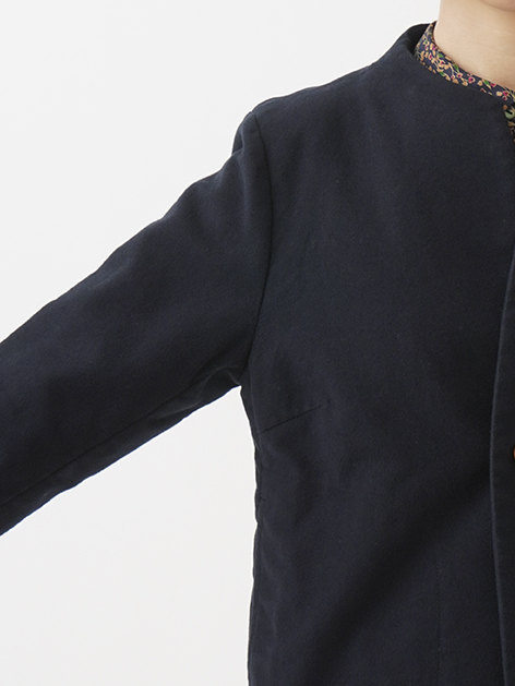 パラスパレスPallas Palace日本製モールスキンのボトル襟ジャケット パラスパレスPallas Palace日本製モールスキンのボトル襟ジャケット