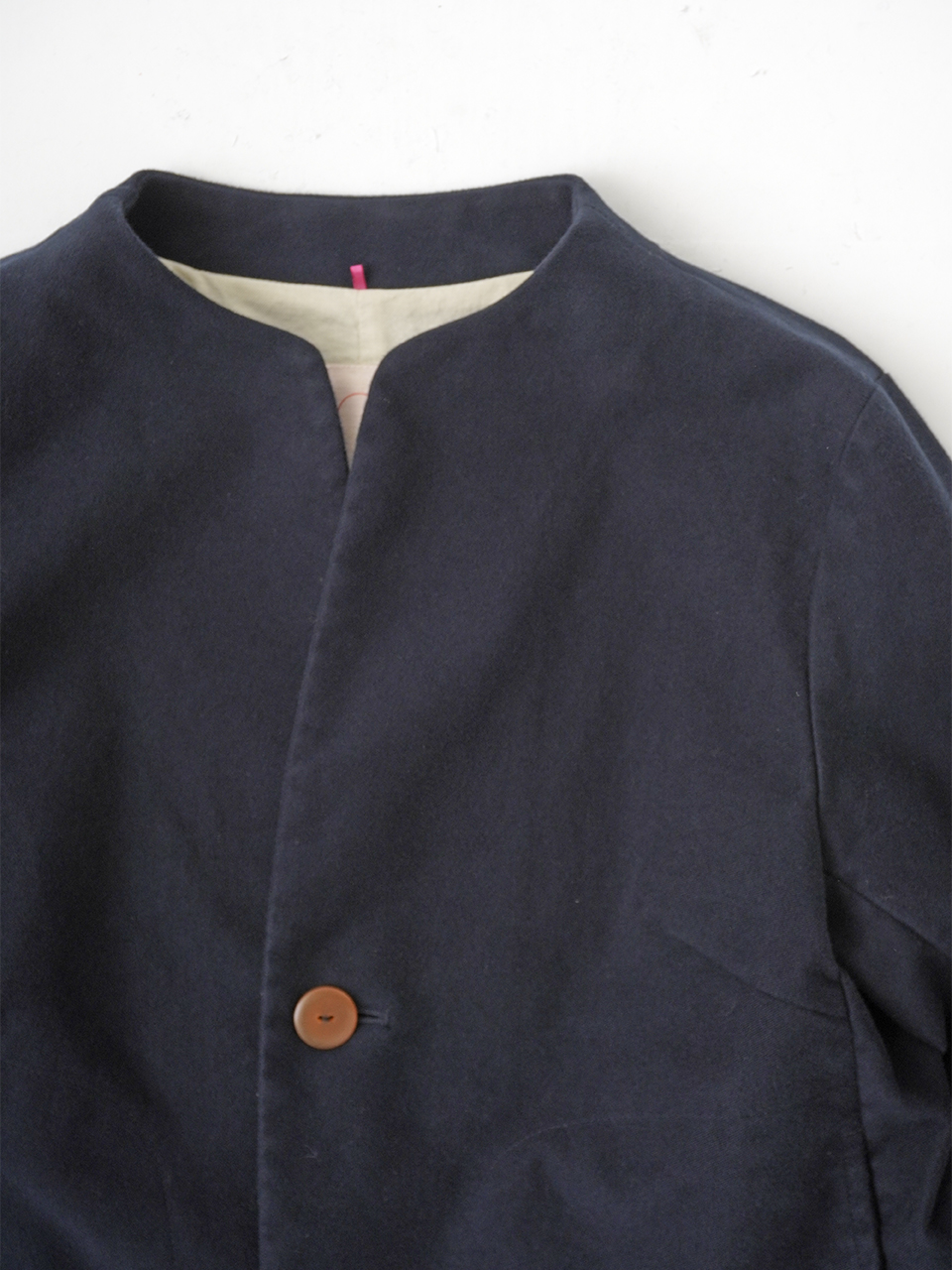 パラスパレスPallas Palace日本製モールスキンのボトル襟ジャケット パラスパレスモールスキンのボトル襟ジャケット パラスパレスPallas