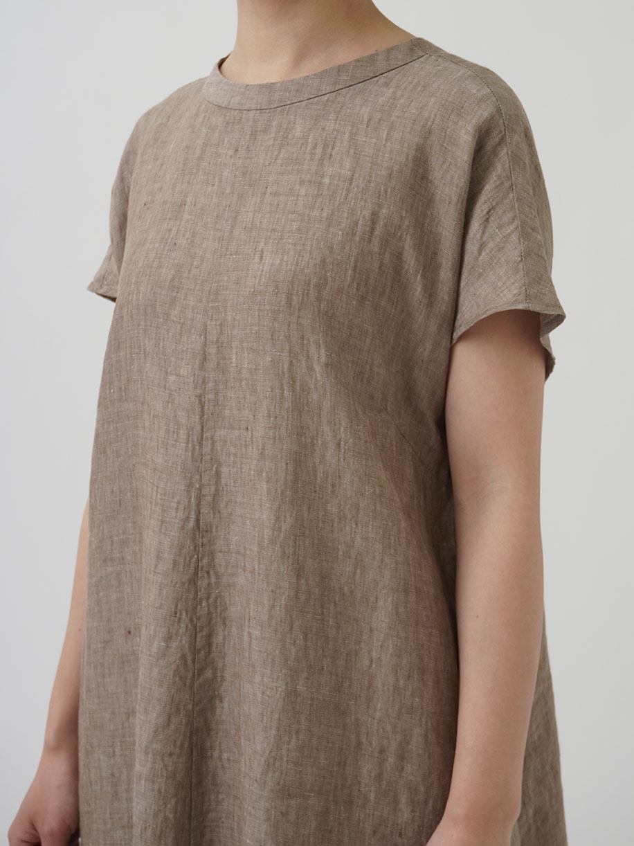 【美品】パラスパレス ◡̈ ワンピース　リネン 60／1リネン 夏色ワンピース