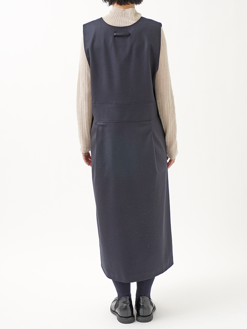 2／60ハイカウントフラノ ジャンパースカート