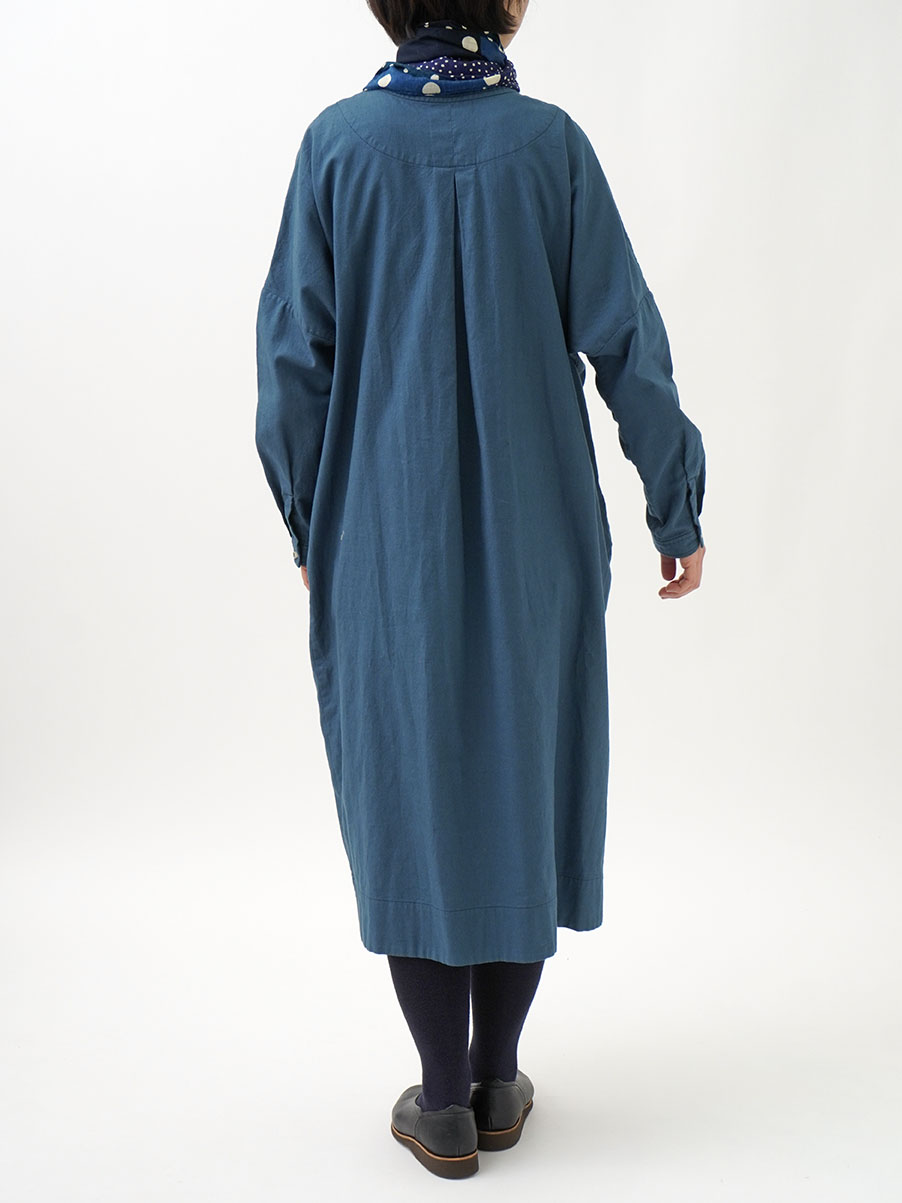 30sビエラ ドルマン袖ワンピース