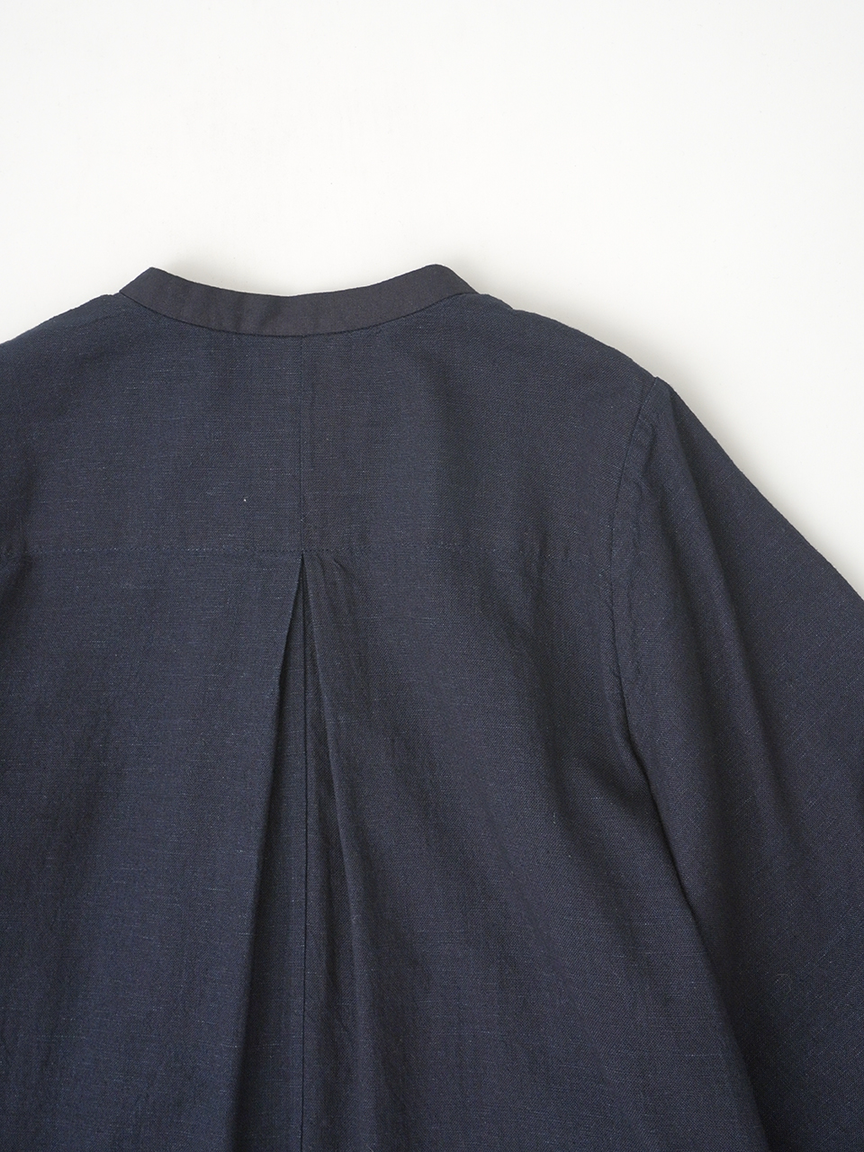 16／－インディゴガーゼ バルーン袖ワンピース