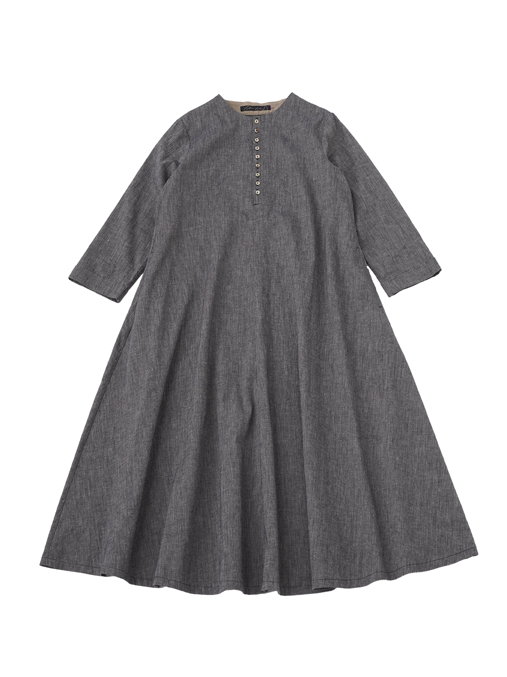 L／Cシャンブレー フレアワンピース