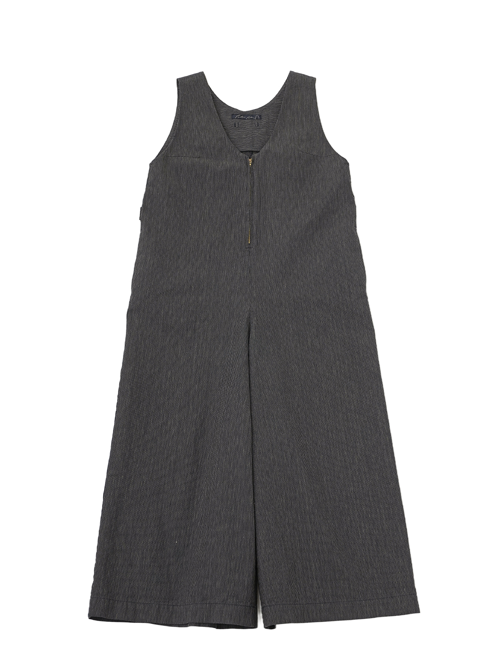 １６／－インディゴヒッコリー　フロントファスナーオールインワン