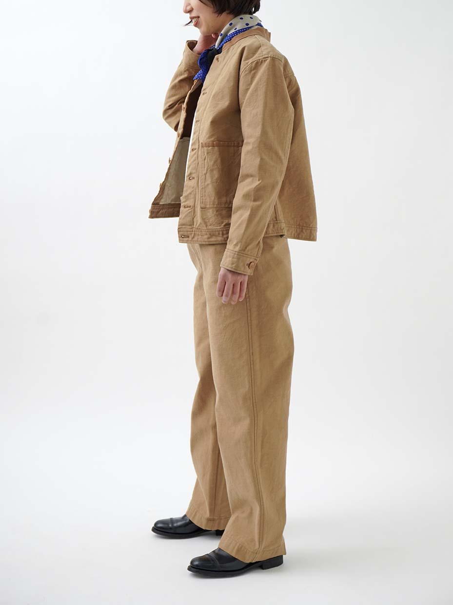 ラフィバックチノストレートパンツ