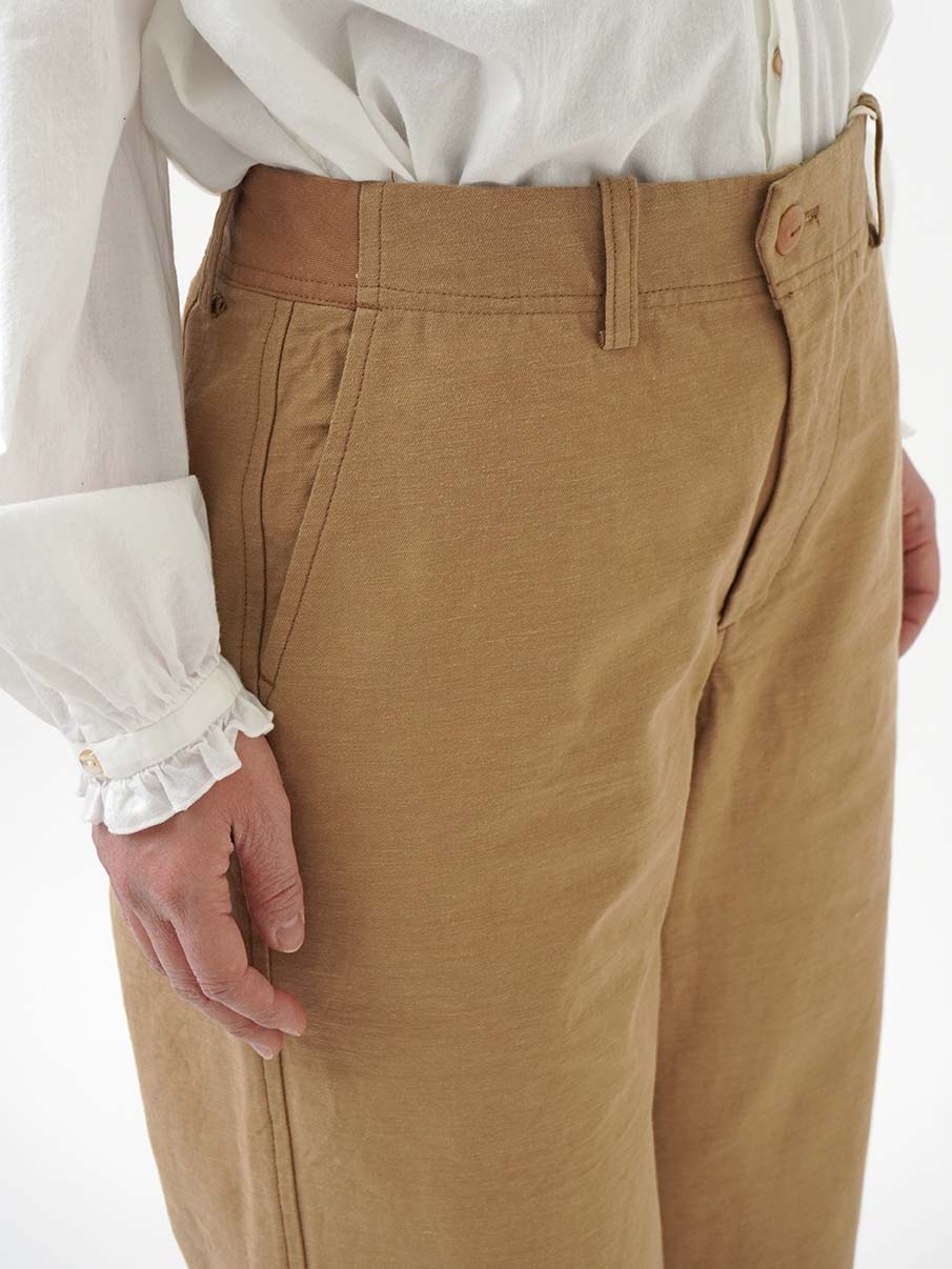 ラフィバックチノストレートパンツ