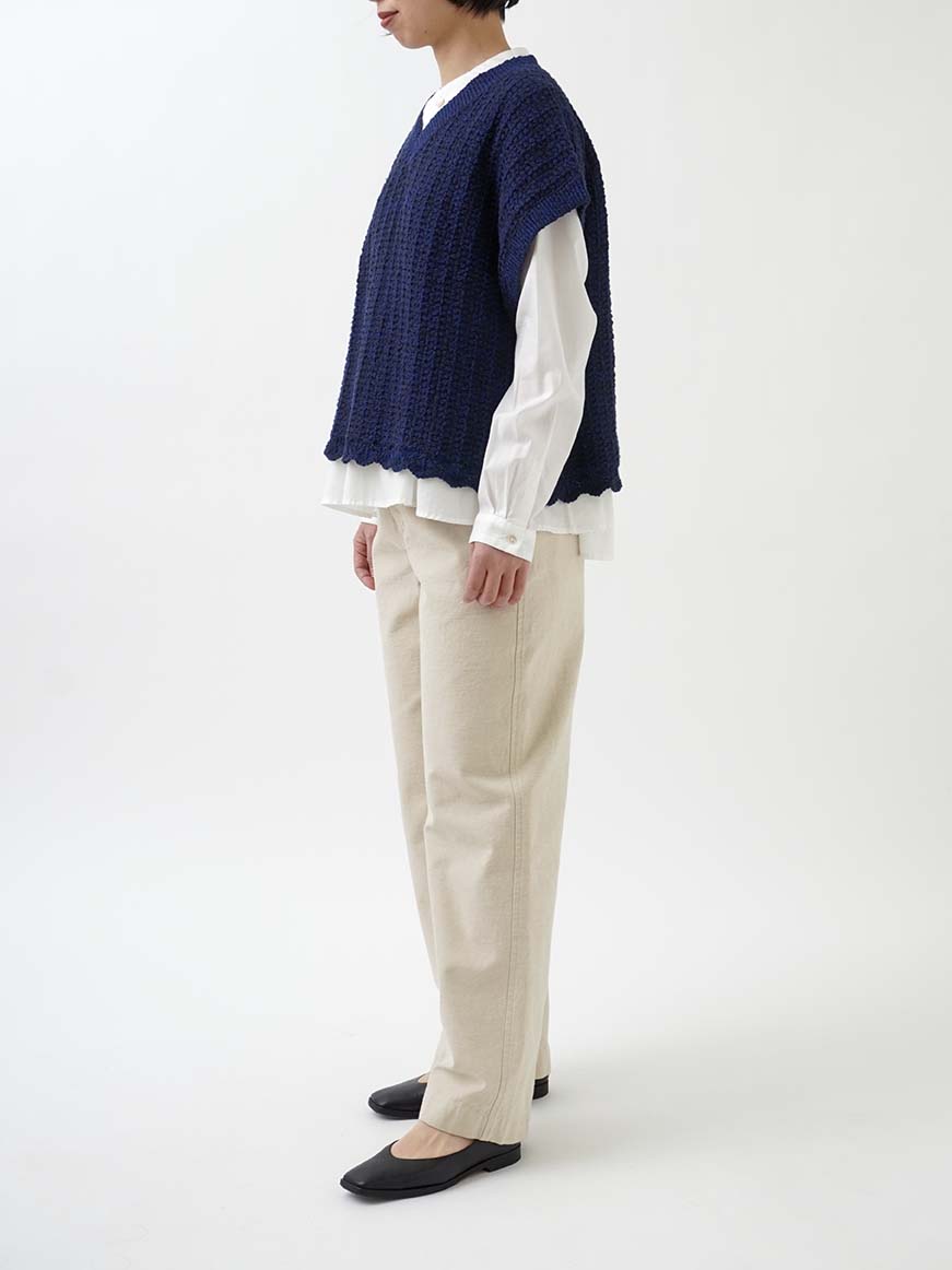 ラフィバックチノストレートパンツ