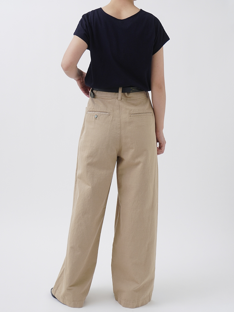 ラフィリネンチノワイドパンツ