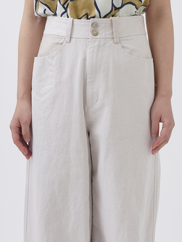 ラフィリネンチノワイドパンツ