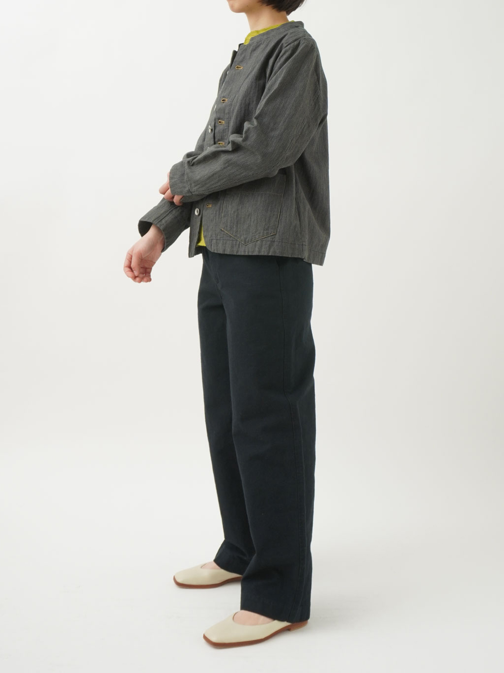 ラフィバックチノストレートパンツ