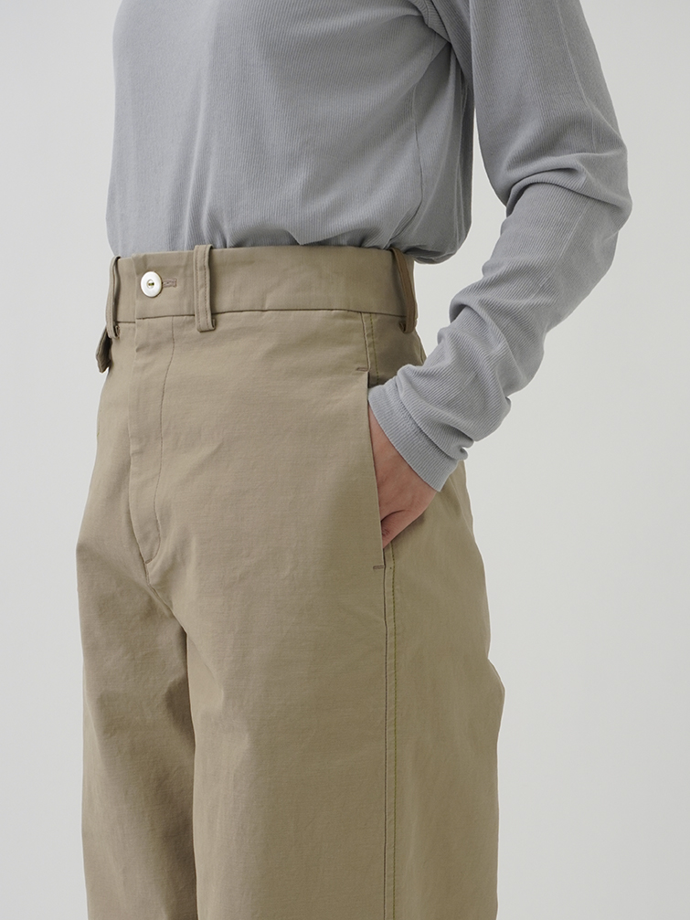 モールスキンストレッチ ワイドパンツ