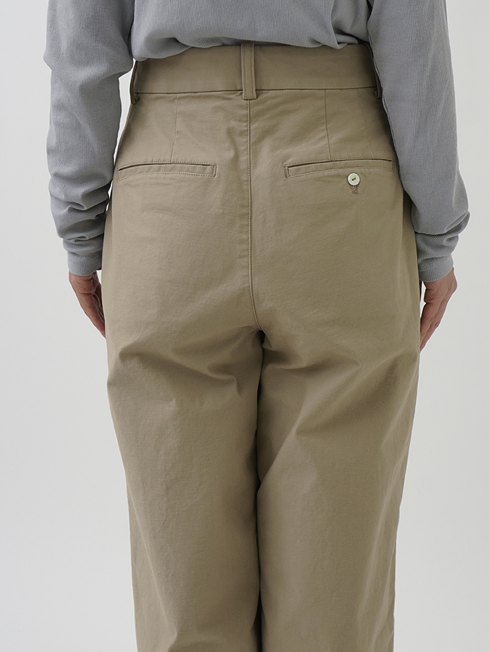 モールスキンストレッチ ワイドパンツ