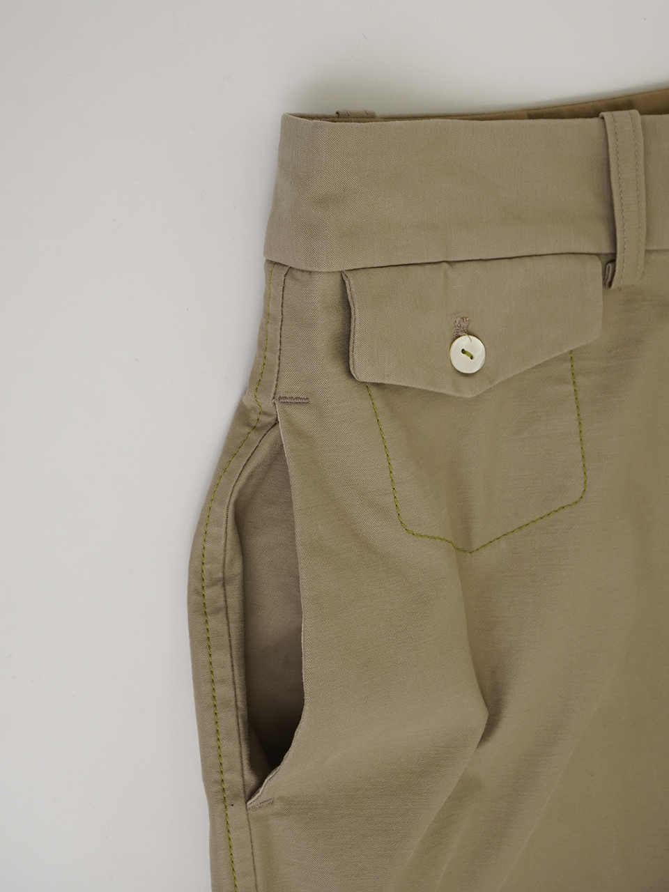 モールスキンストレッチ ワイドパンツ